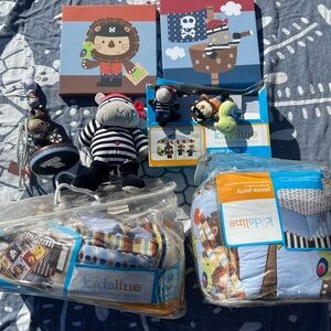 Kidsline Pirate Party Nursery Bedding Bedroom Set Mobile Lamp Pictures